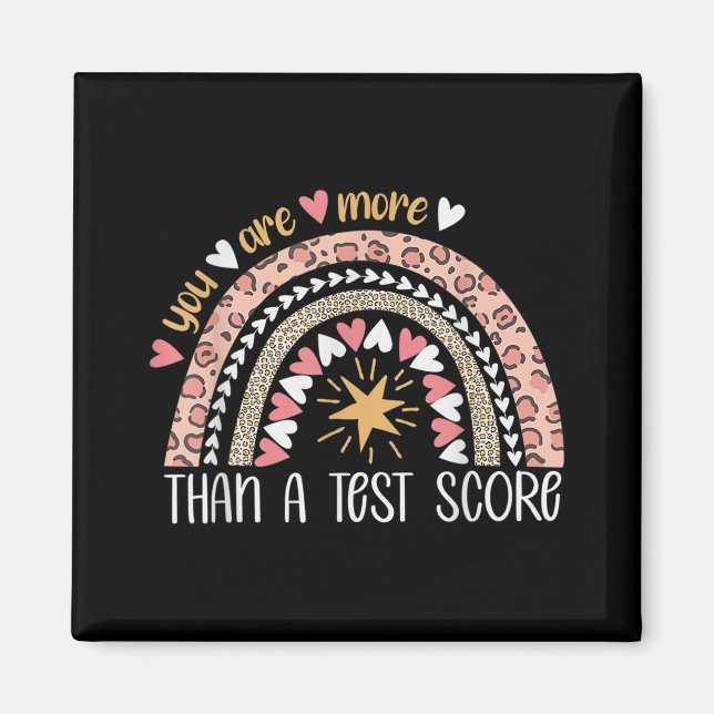 Imán Arcoiris Eres Más Que Un Día De Prueba De Puntuaci (Frente)