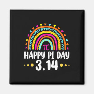 Imán Arcoíris Feliz Día de Pi 3 14 2025 Símbolo de Pi A