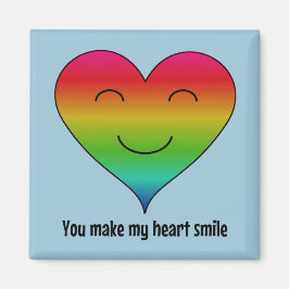 Imán Arcoiris haces sonreír mi corazón azul