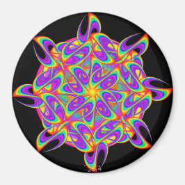 Imán Arcoiris Mandela en flor de poder