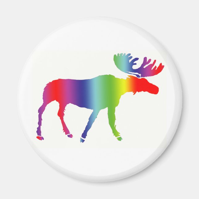 Imán Arcoiris Moose (Frente)