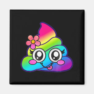 Imán Arcoíris Op Emoji Lindos Unicornios O Flor Tonto 