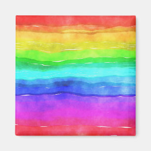 Imán Arcoiris pintado