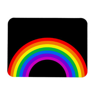 Imán Arcoiris sobre fondo negro