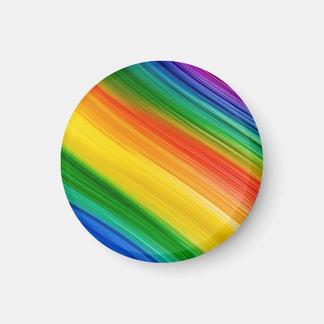 Imán Arcoíris vibrante de colores (Frente)
