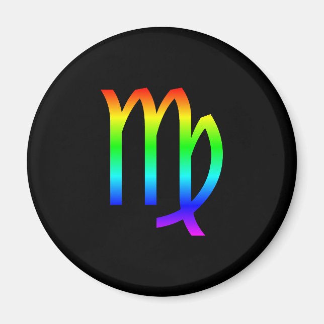 Imán Arcoiris virgo (Frente)