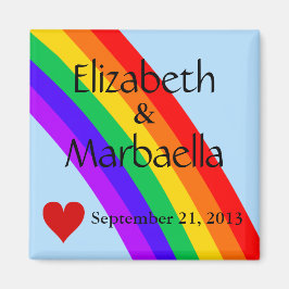 Imán Arcoiris y corazón