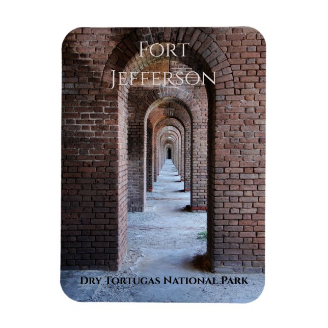 Imán Arcos de pasarela de ladrillo, Fuerte Jefferson, T (Vertical)