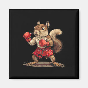 Imán Ardilla boxeando con guantes de boxeo Kickboxing D