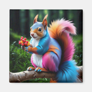 Imán Ardilla Cuta En La Rama-19274