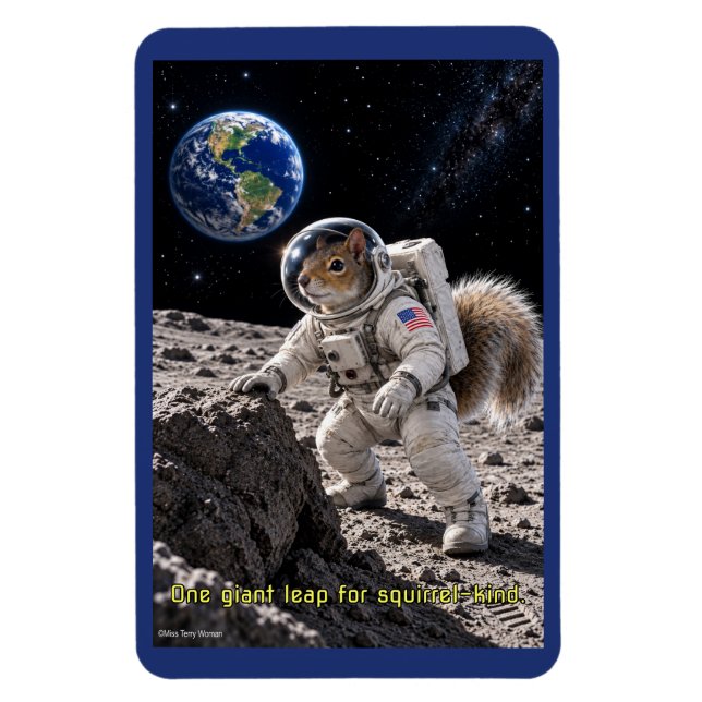 Imán Ardilla en el espacio (Vertical)