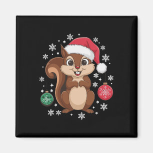 Imán Ardilla Navidad Feliz Navidad Festivo Xmas Ho