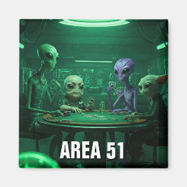 Imán Área 51 Nevada Aliens poker
