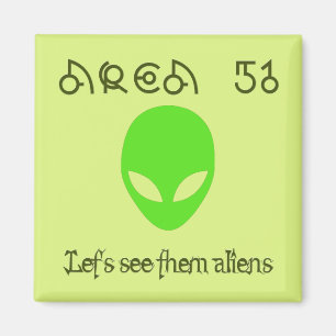 Imán Área 51 Veamos a los alienígenas