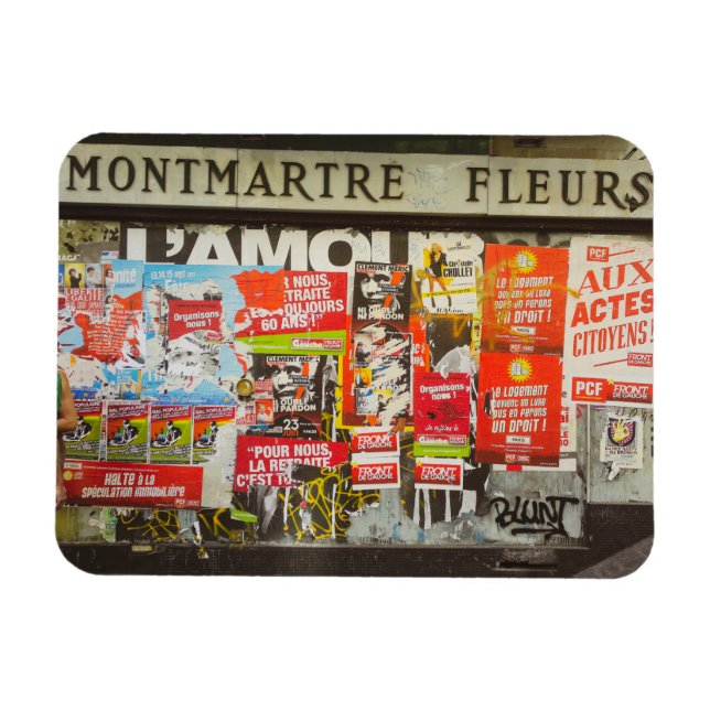 Imán Área Montmartre de France Paris Cityscape (Horizontal)