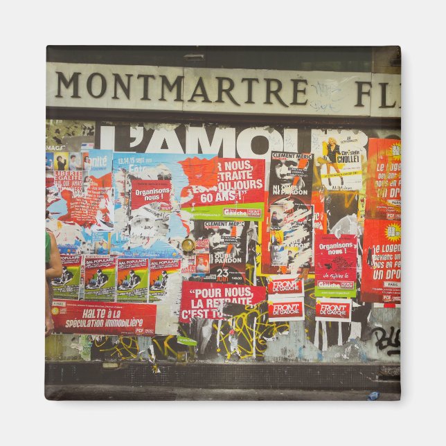 Imán Área Montmartre de France Paris Cityscape (Frente)