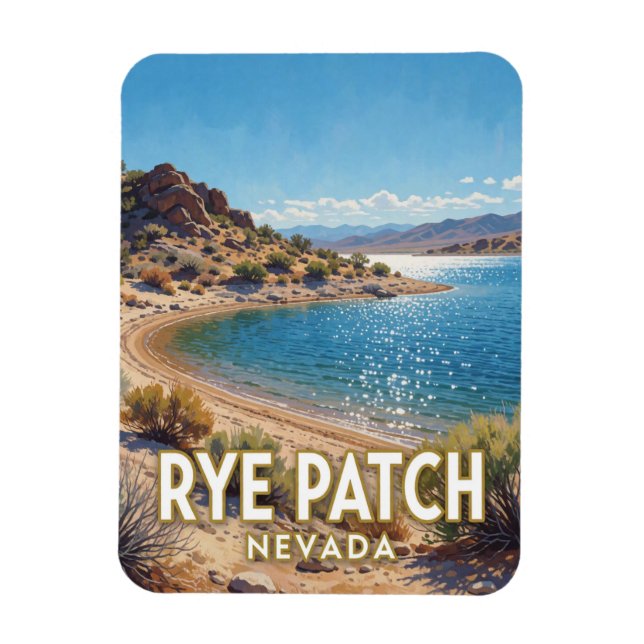 Imán Área Recreativa Estatal Rye Patch — Nevada (Vertical)