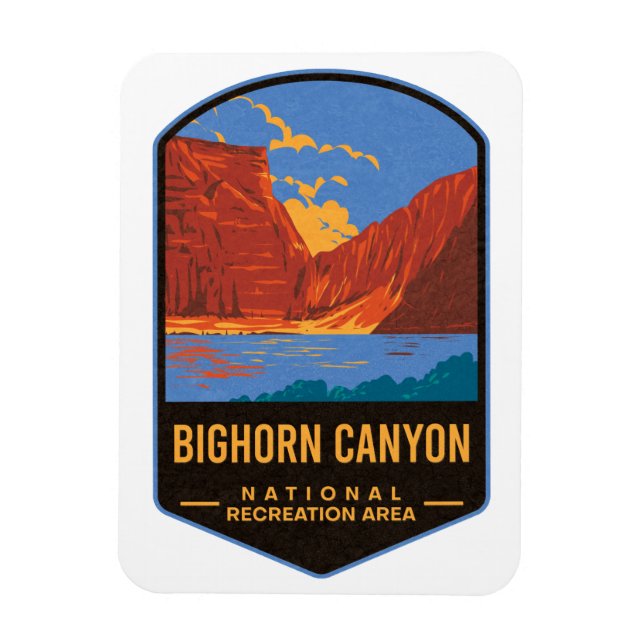 Imán Área recreativa nacional del cañón de Bighorn (Vertical)