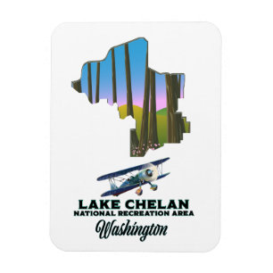 Imán Área Recreativa Nacional Lake Chelan, washington