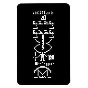 Imán Arecibo Binary Message 1974