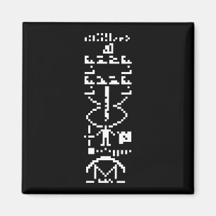 Imán Arecibo Binary Message 1974