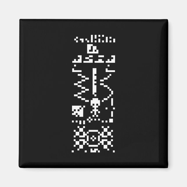 Imán Arecibo Binary Message Reply (Frente)