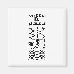 Imán Arecibo Binary Message Reply