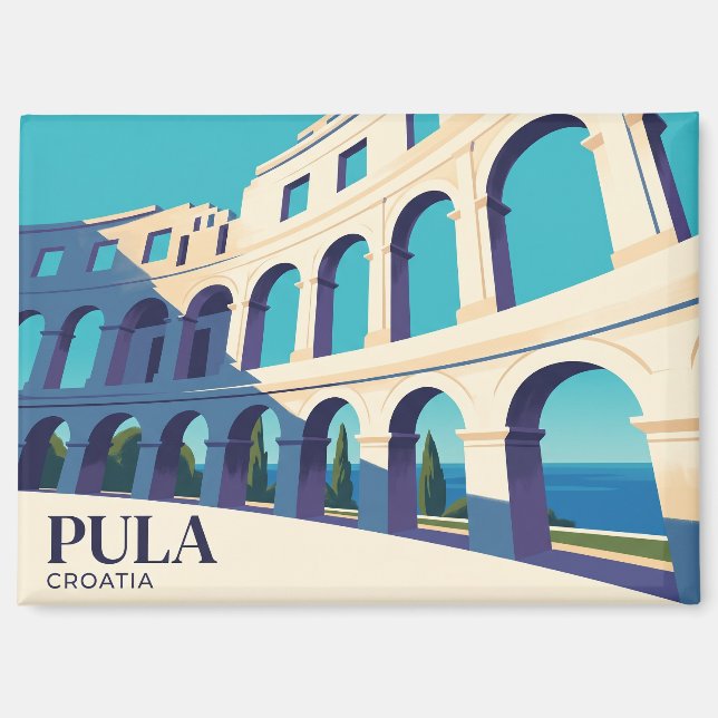 Imán Arena de Pula Croacia (Anverso)