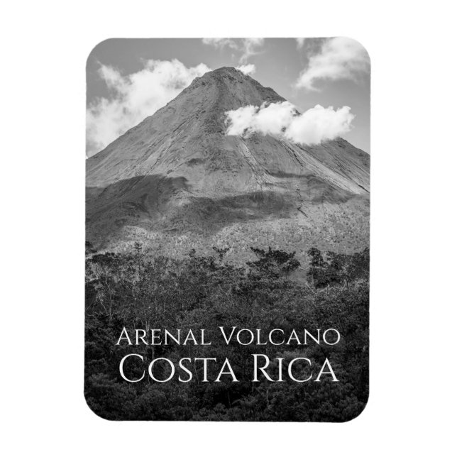 Imán ARENAL VOLCANO Costa Rica Famosa tarjeta postal (Vertical)