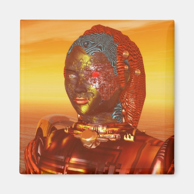 Imán ARES IN DESERT OF HYPERION Science Fiction ,Sci-Fi (Frente)