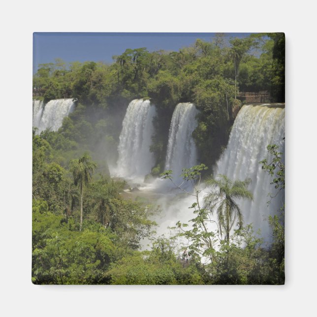 Imán Argentina, Cataratas del Iguazú al sol. (Frente)