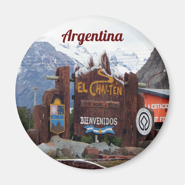 Imán Argentina: El Chalten, Patagonia (Frente)