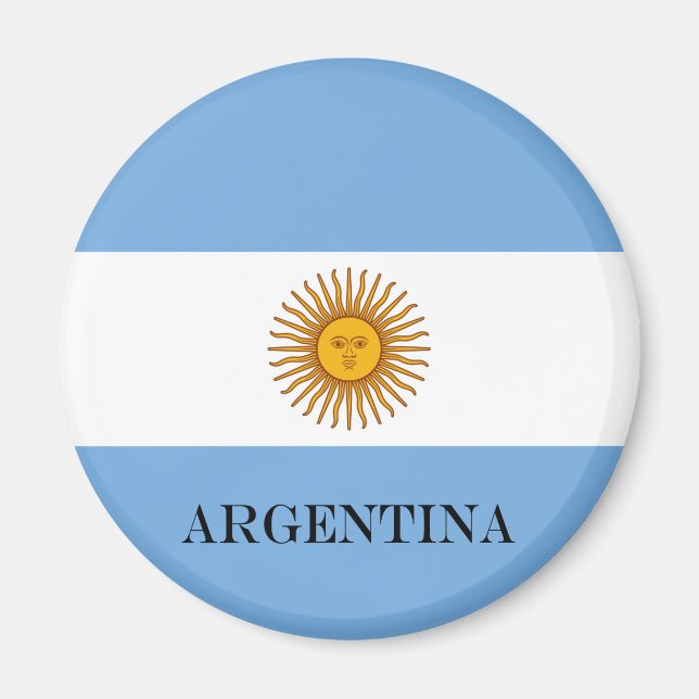 Imán Argentina flag Bandera De Argentina (Frente)