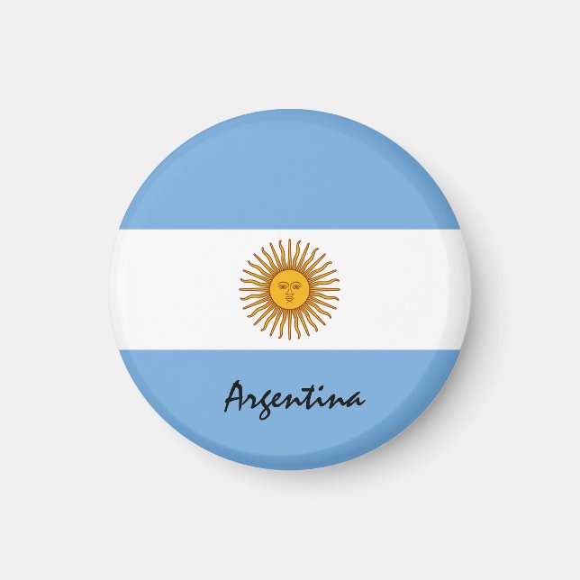 Imán Argentine flag & Argentina - travel/sports fans (Frente)