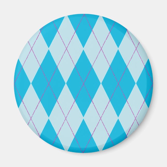 Imán Argyle azul (Frente)