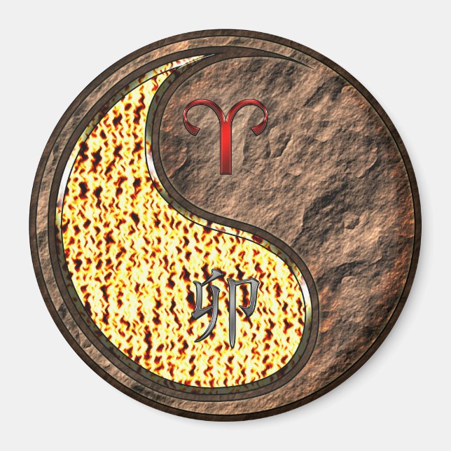 Imán Aries & Earth Rabbit (Frente)