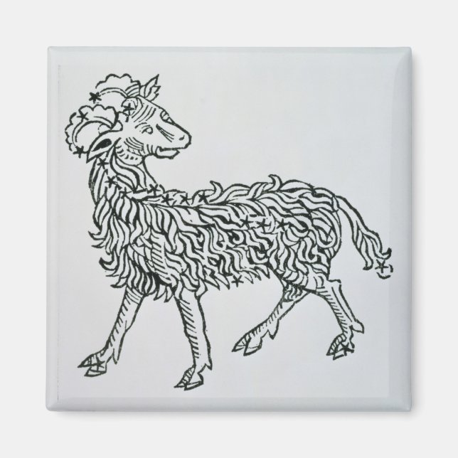 Imán Aries (el Ram) un ilustracion del Poeticon (Frente)