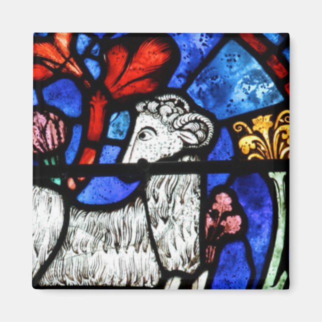 Imán Aries Ram Year Gothic Sed Glass Windows Sq M (Frente)