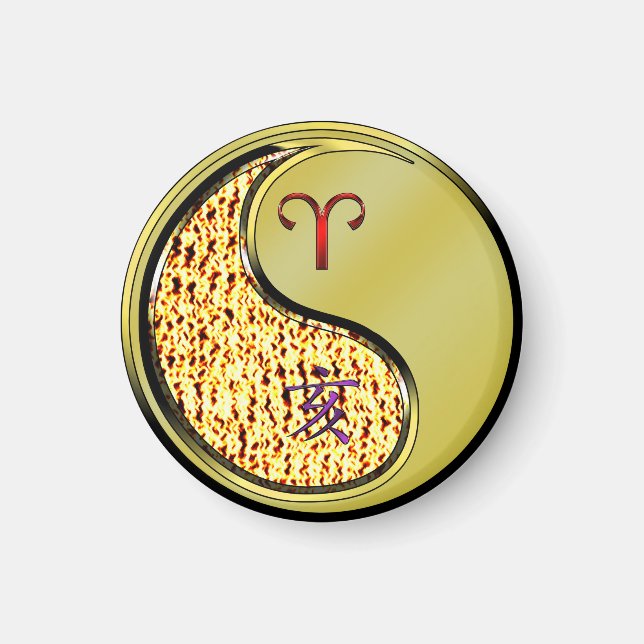 Imán Aries y Boar Metalizado (Frente)