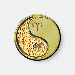 Imán Aries y Conejo Metalizado