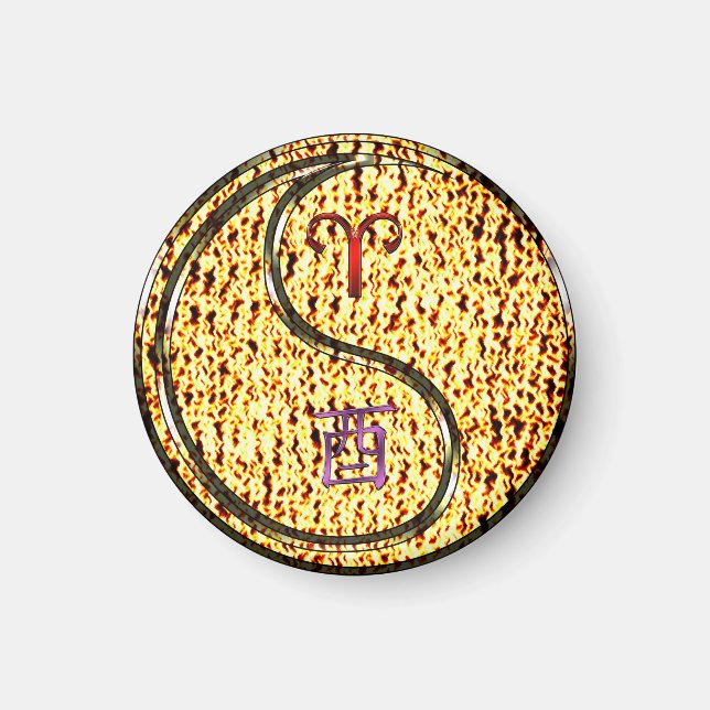 Imán Aries y Fire Rooster (Frente)