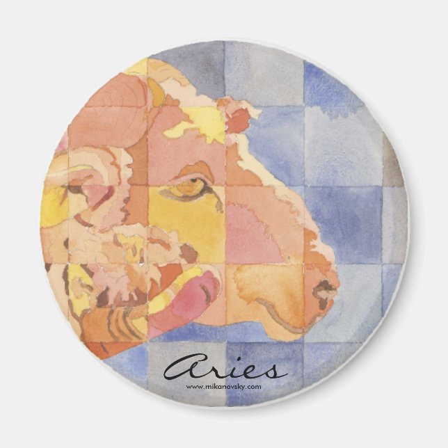 Imán Aries Zodiac (Frente)