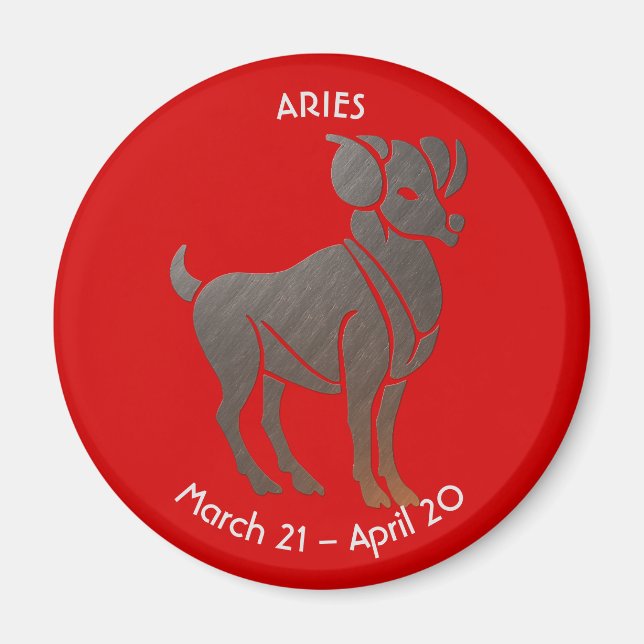 Imán Aries Zodiac (Frente)