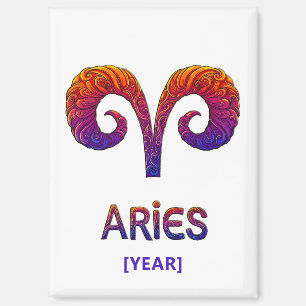 Imán Aries Zodiac Sign / Zodiaco Aries
