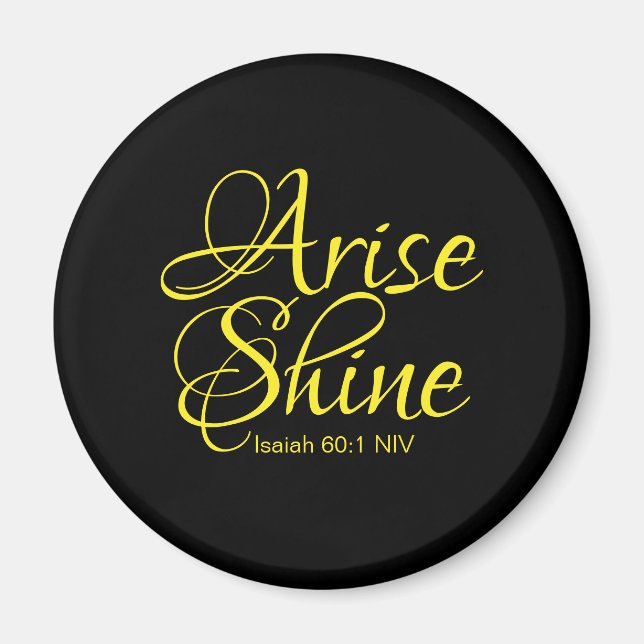 Imán Arise inspiradora y Shine Faith Black (Frente)