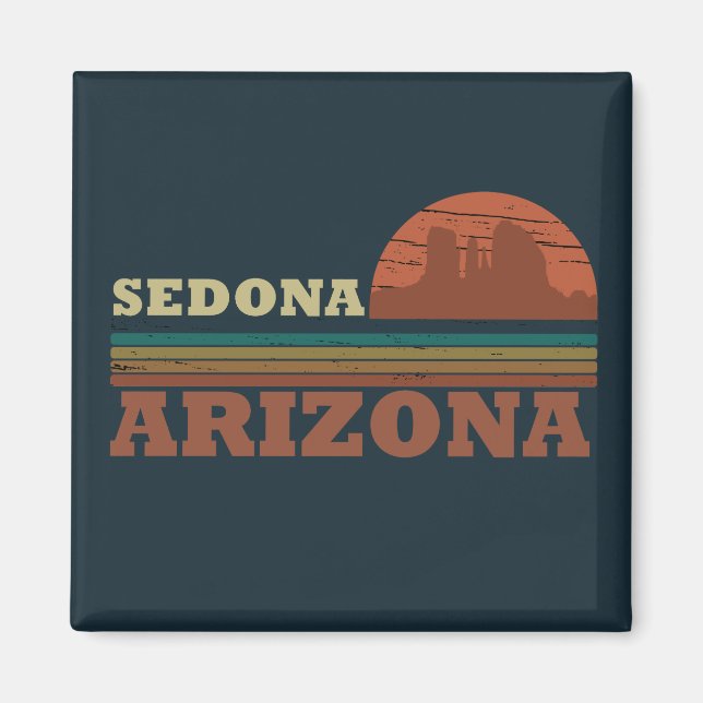Imán Arizona Sedona vintage retro (Frente)
