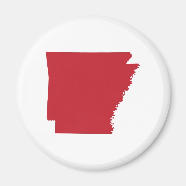 Imán Arkansas Rojo (Frente)