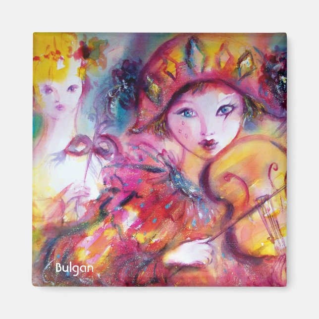 IMÁN ARLECCHINO Y COLOMBINA (Frente)