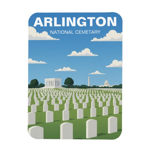 Imán Arlington National Cemetary Virginia Viaje (Vertical)