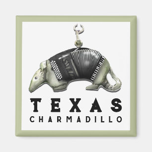 Imán Armadillo de Texas Divertido
